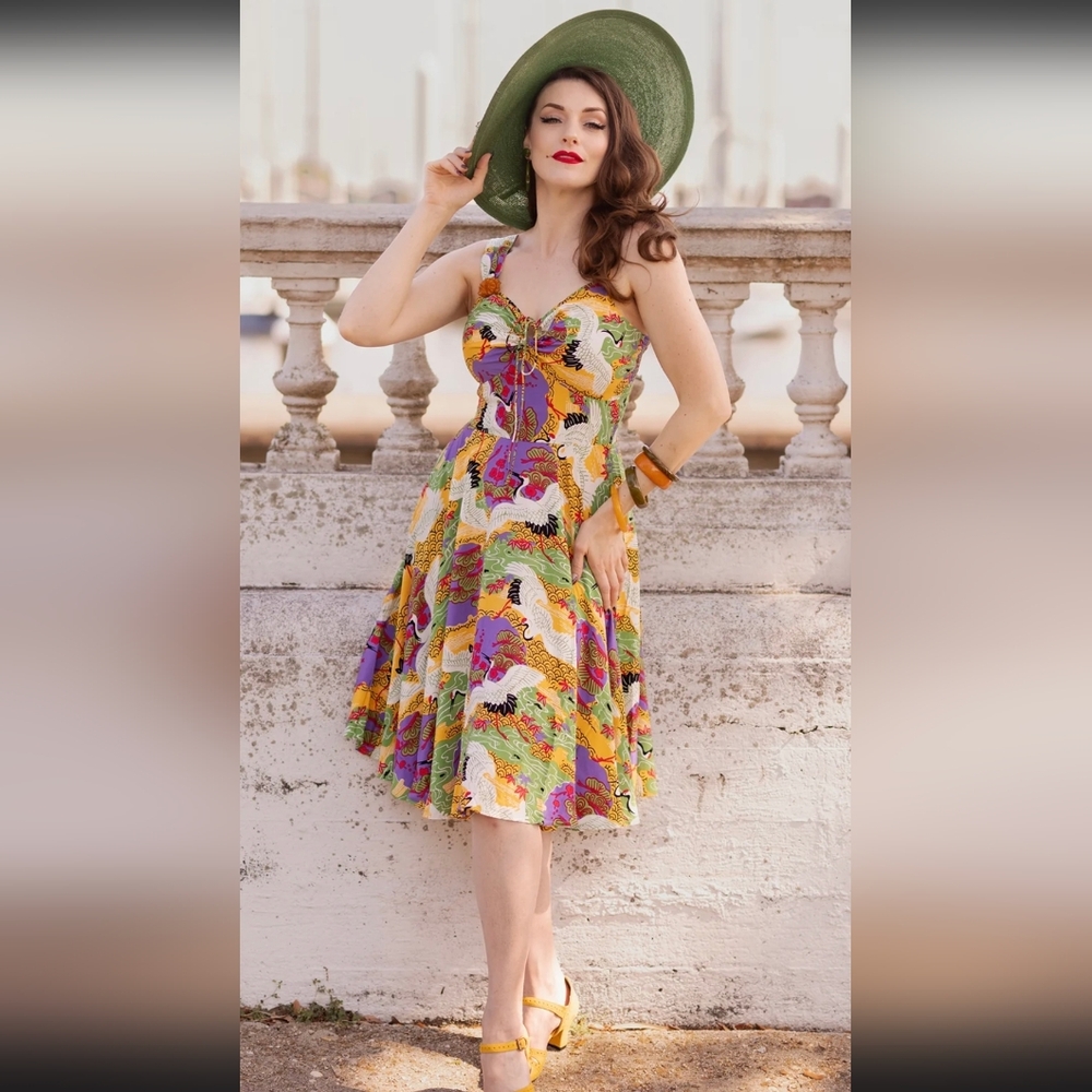 NWT Trashy Diva L'Amour 14 Tropical Cranes